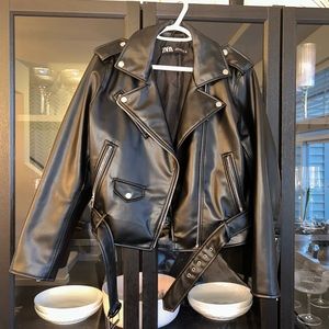 Zara Faux Leather Jacket - XL